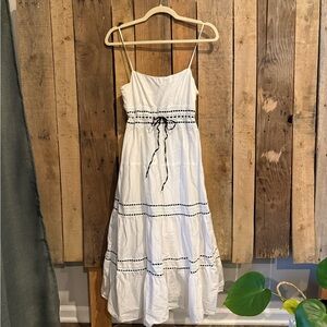 LOFT White Midi Dress